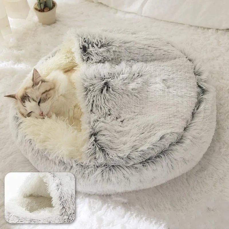 Lunara — Plush Cat Bed with Joint Support and Cozy Design