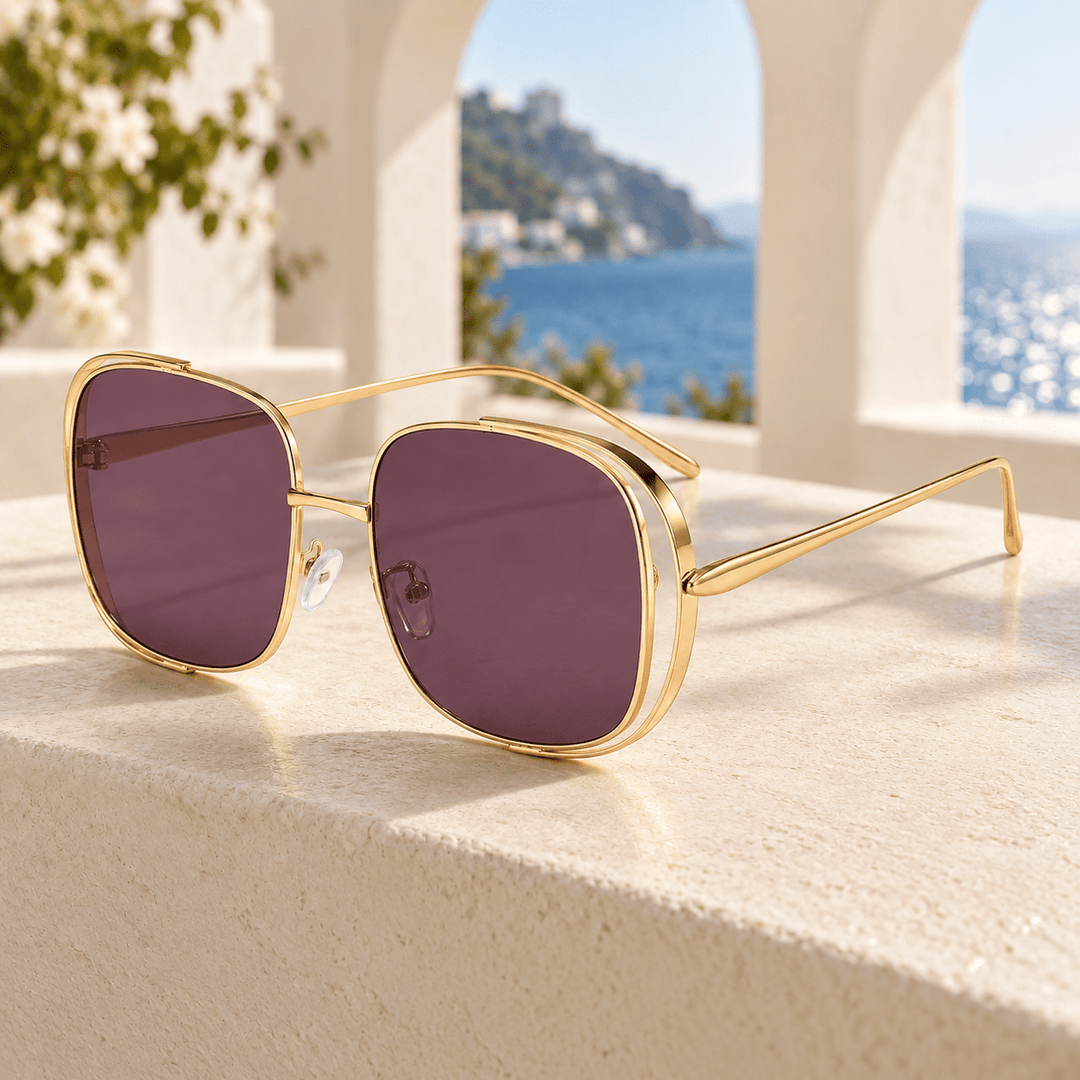 Lunara Square Sunglasses Purple image 4
