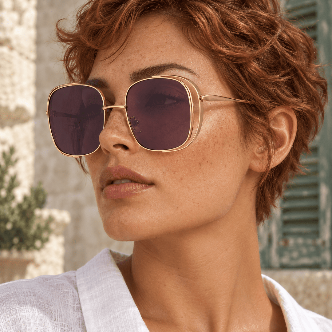 Lunara Square Sunglasses Purple image 6