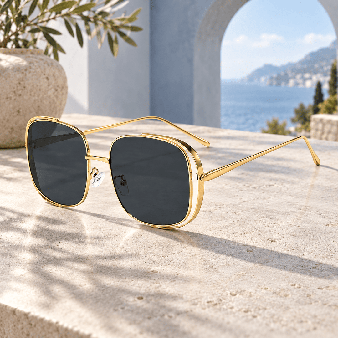 Lunara Square Sunglasses Gray image 9