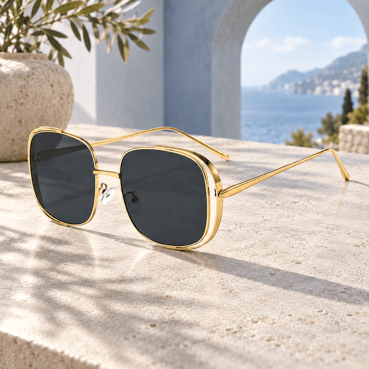 Lunara Square Sunglasses Gray image 9