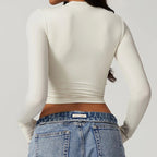 "Lunelle" Crop - Top (White S) - | Zavonix
