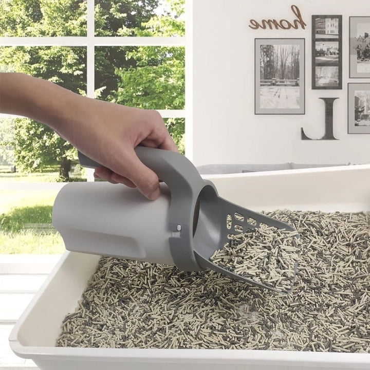 Luno — No Mess Cat Litter Scoop with Holder for Easy Cleaning
