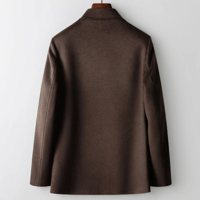 LEO™ CASHMERE OVERCOAT (Dark Brown XS) - | Zavonix