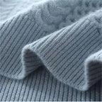 Madeline 100% Genuine Cashmere Sweater (Light blue XS) - | Zavonix