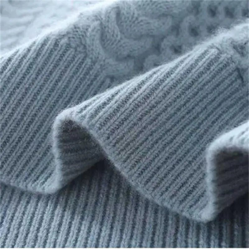 Madeline 100% Genuine Cashmere Sweater (Light blue XS) - | Zavonix