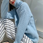 Madeline 100% Genuine Cashmere Sweater (Light blue XS) - | Zavonix