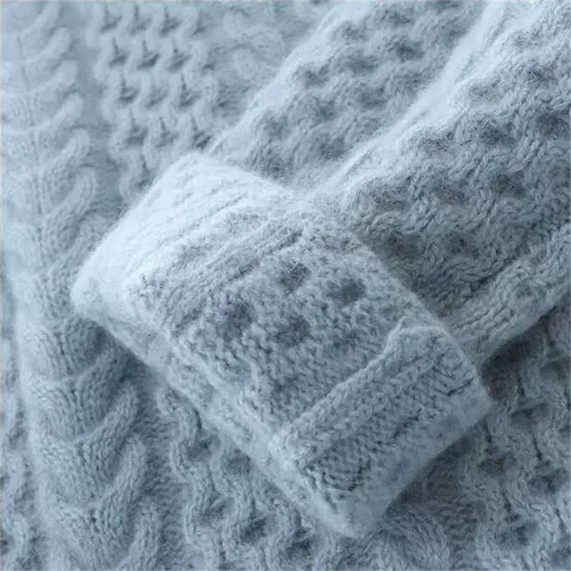 Madeline 100% Genuine Cashmere Sweater (Light blue XS) - | Zavonix
