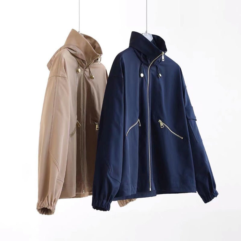 MADONA COAT (Navy Blue XS) - | Zavonix