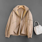 MADONA COAT (Navy Blue XS) - | Zavonix