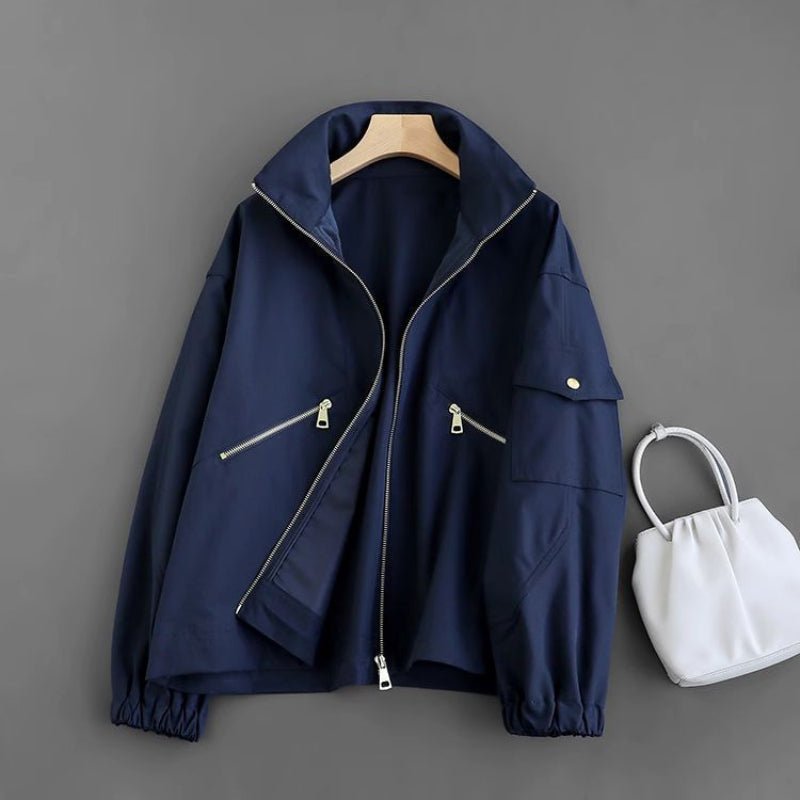 MADONA COAT (Navy Blue XS) - | Zavonix