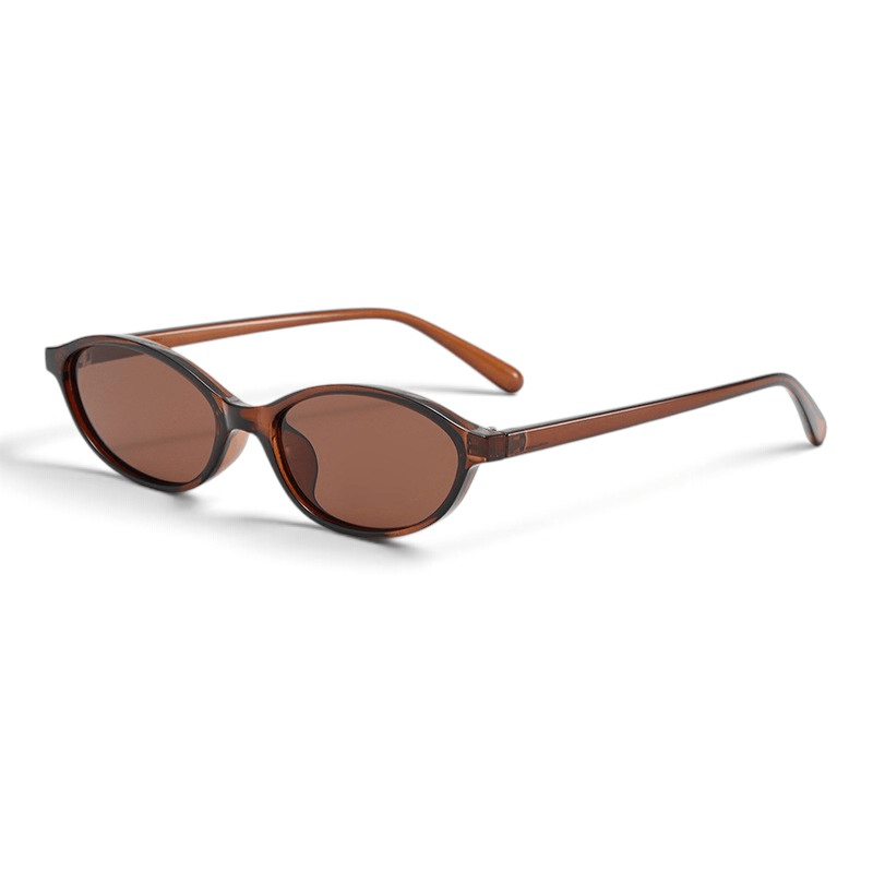 Maelle Oval Sunglasses Brown image 01
