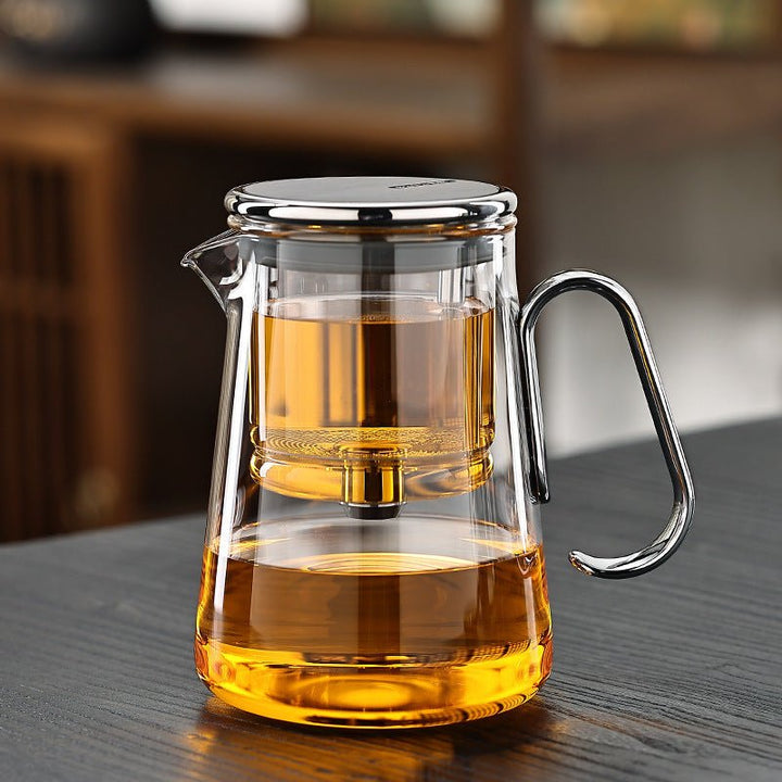 Magnetic Glass Tea Set for Smooth Brewing – 700ml Borosilicate and Stainless Steel 2