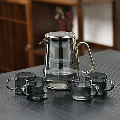 Magnetic Glass Tea Set for Smooth Brewing – 700ml Borosilicate and Stainless Steel 1