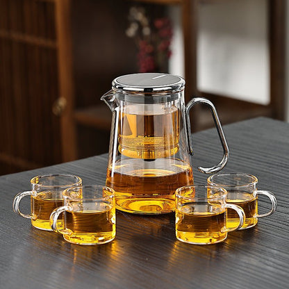 Magnetic Glass Tea Set for Smooth Brewing – 700ml Borosilicate and Stainless Steel 5