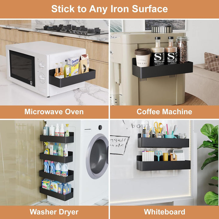 Magnetic Kitchen Spice Rack with Reinforced Steel Frame