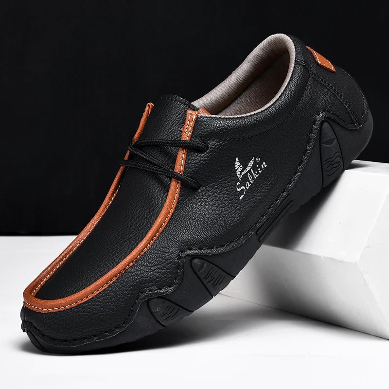 "Magnus" Driving Slip - Ons (Black 7) - Loafers | Zavonix