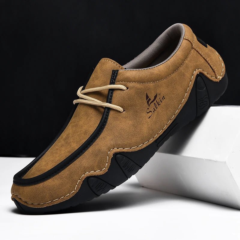 "Magnus" Driving Slip - Ons (Brown 7) - Loafers | Zavonix