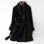 MADONA™ CASHMERE WOOL COAT (Black XS) - | Zavonix