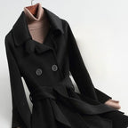 MADONA™ CASHMERE WOOL COAT (Dark Brown XS) - | Zavonix