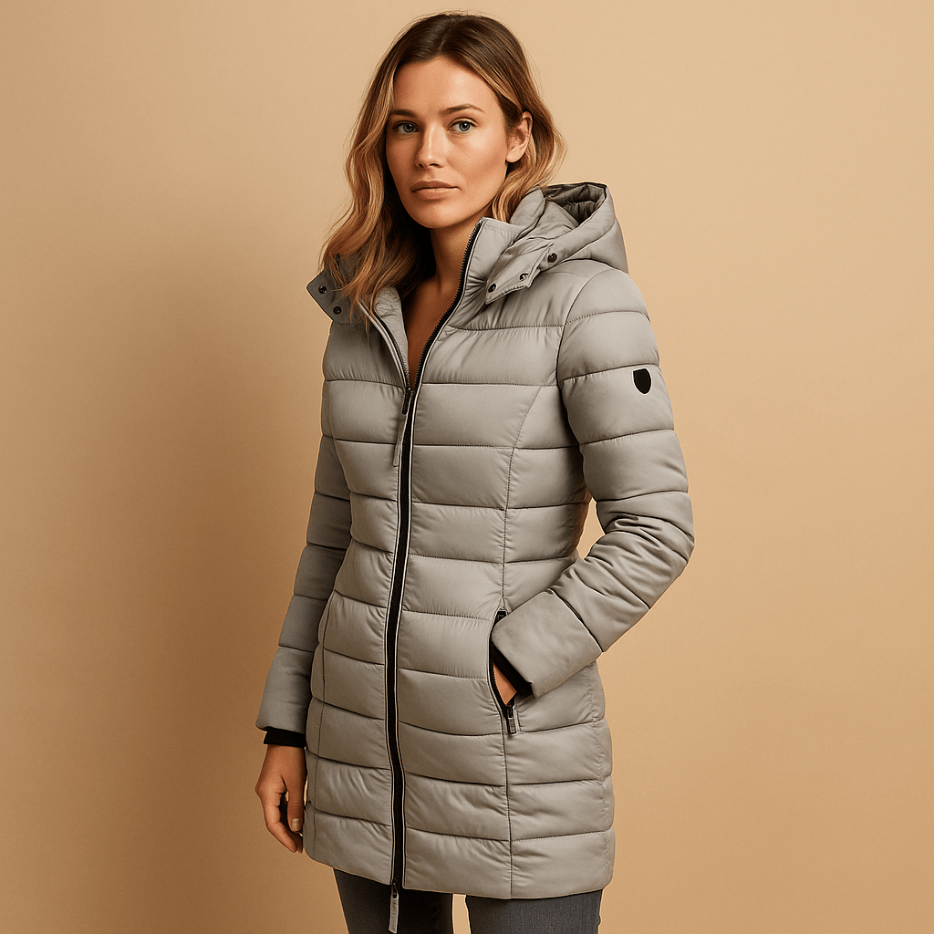 Mara Women's Puffer Coat | Lightweight Insulation, Mid-Length Design 1