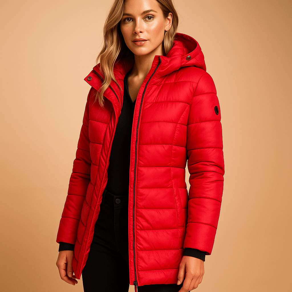 Mara Women's Puffer Coat | Lightweight Insulation, Mid-Length Design 4