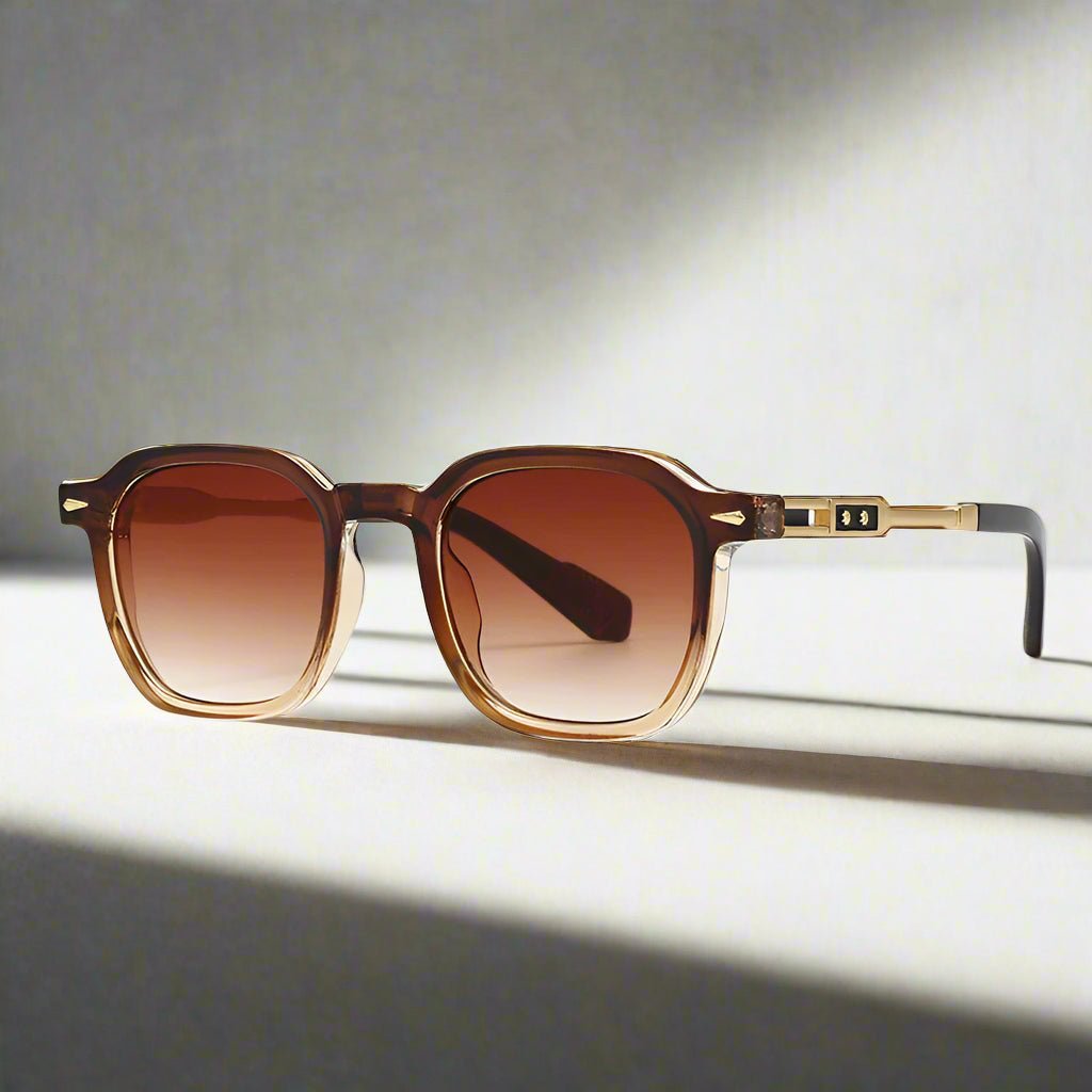 "Marbella" Sleek Sunglasses (Brown ) - Sunglasses | Zavonix