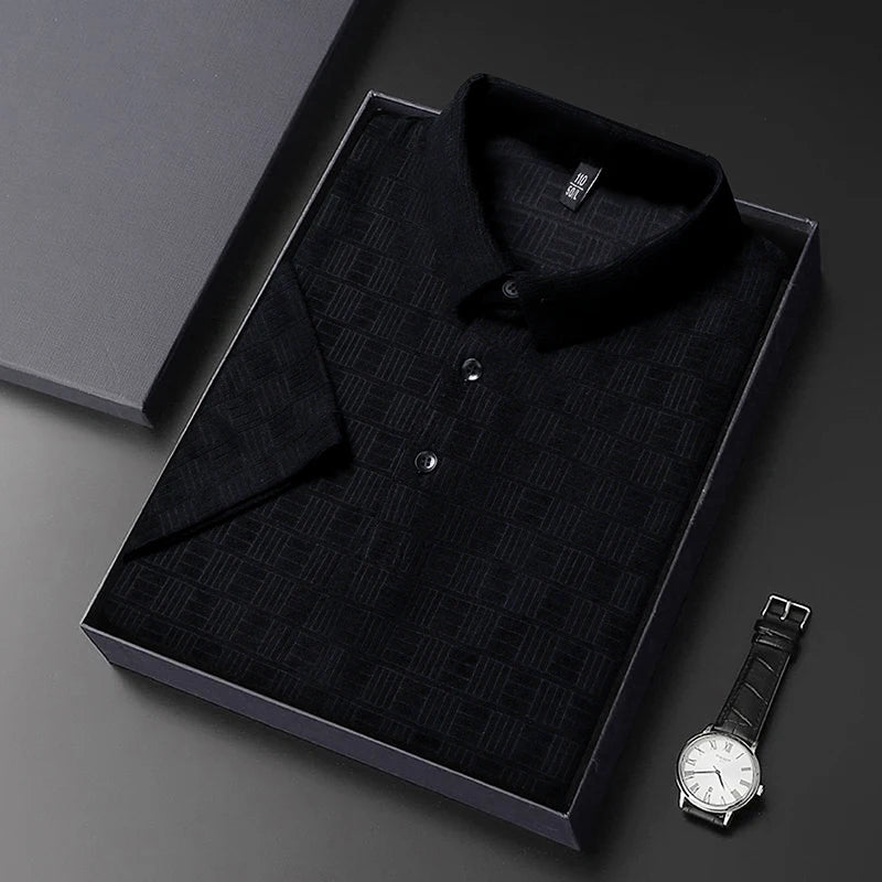 Marcello Vieri Italian Polo Shirts (Black XS) - | Zavonix