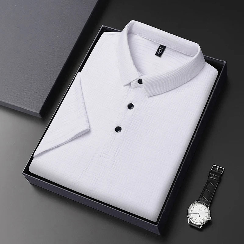 Marcello Vieri Italian Polo Shirts (White XS) - | Zavonix