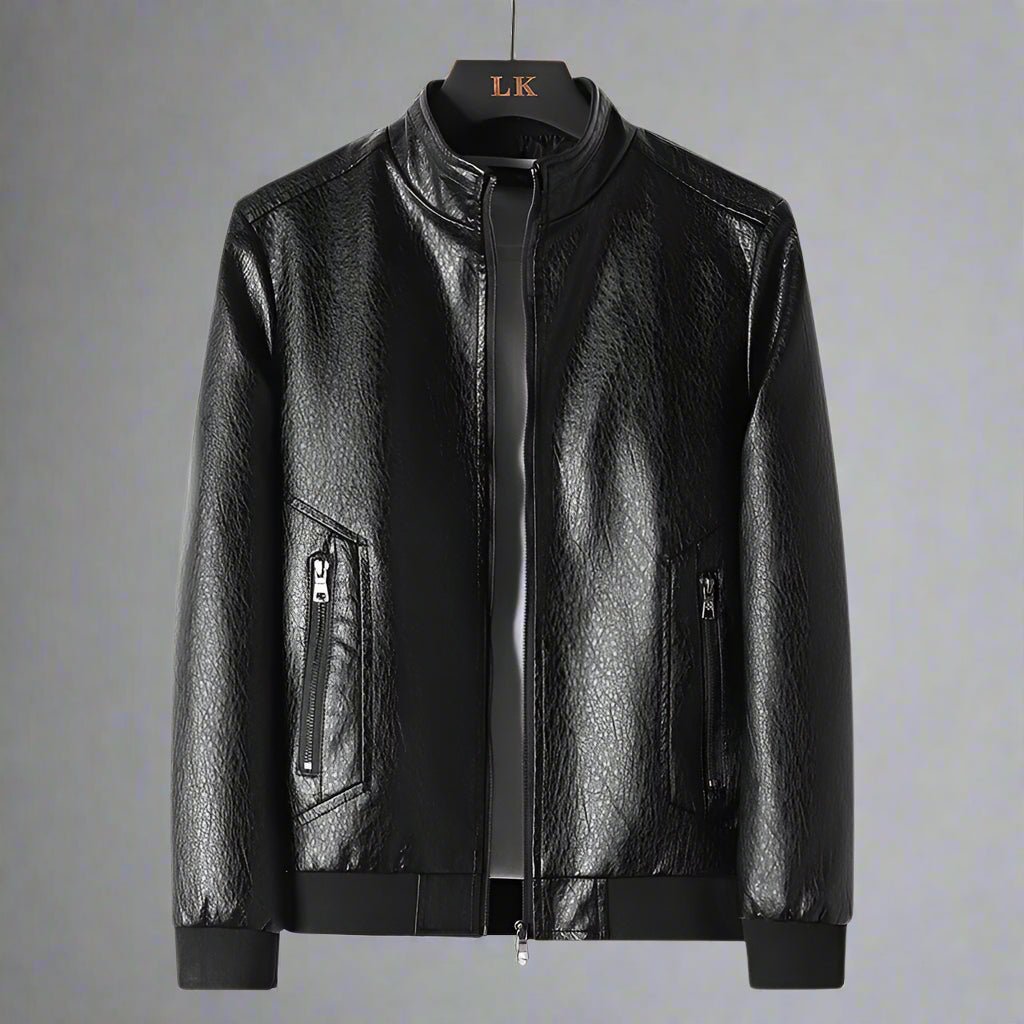 "Marchetti" Faux Leather Jacket (Black XXS) - | Zavonix