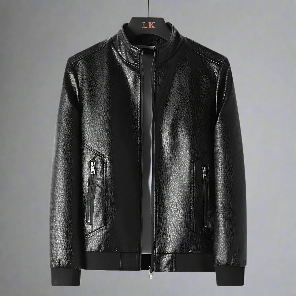 "Marchetti" Faux Leather Jacket (Red XXS) - | Zavonix