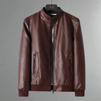 "Marchetti" Faux Leather Jacket (Red XXS) - | Zavonix