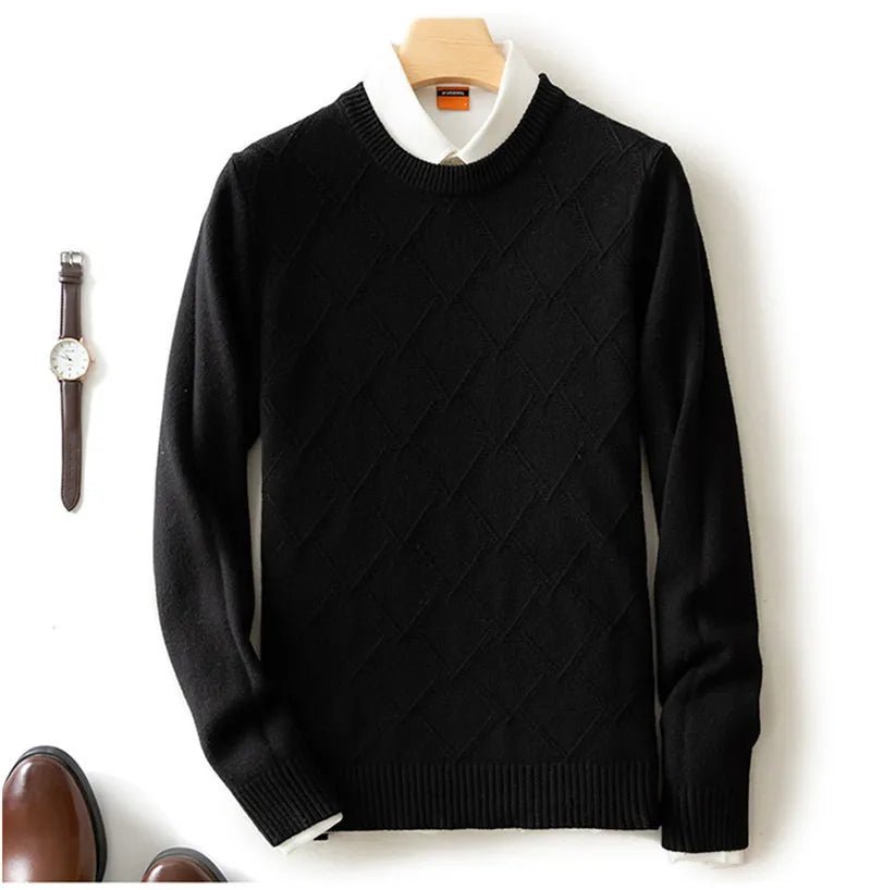 Marco™ Premium Cashwool Jumper (Black XS) - | Zavonix