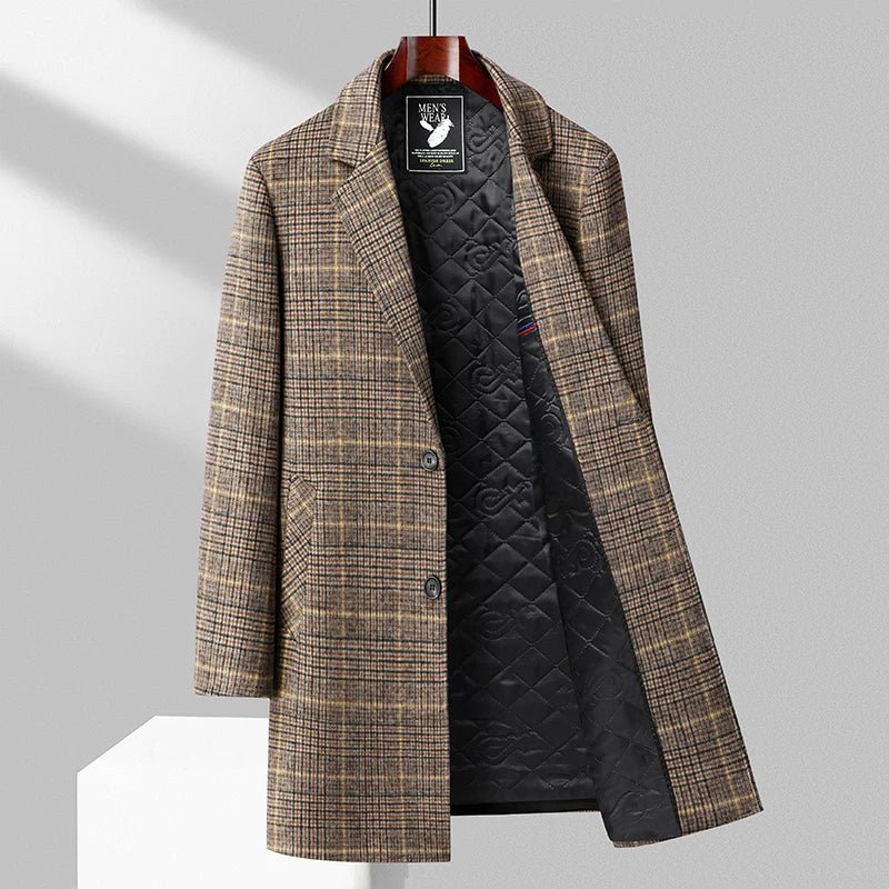 "Marco Salvatore" Wool - Mix Overcoat (Gray XXS) - | Zavonix