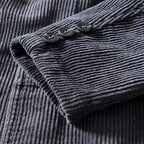 Marenox — Corduroy Blazer with Relaxed Fit and Oversized Pockets (Gray S) - | Zavonix
