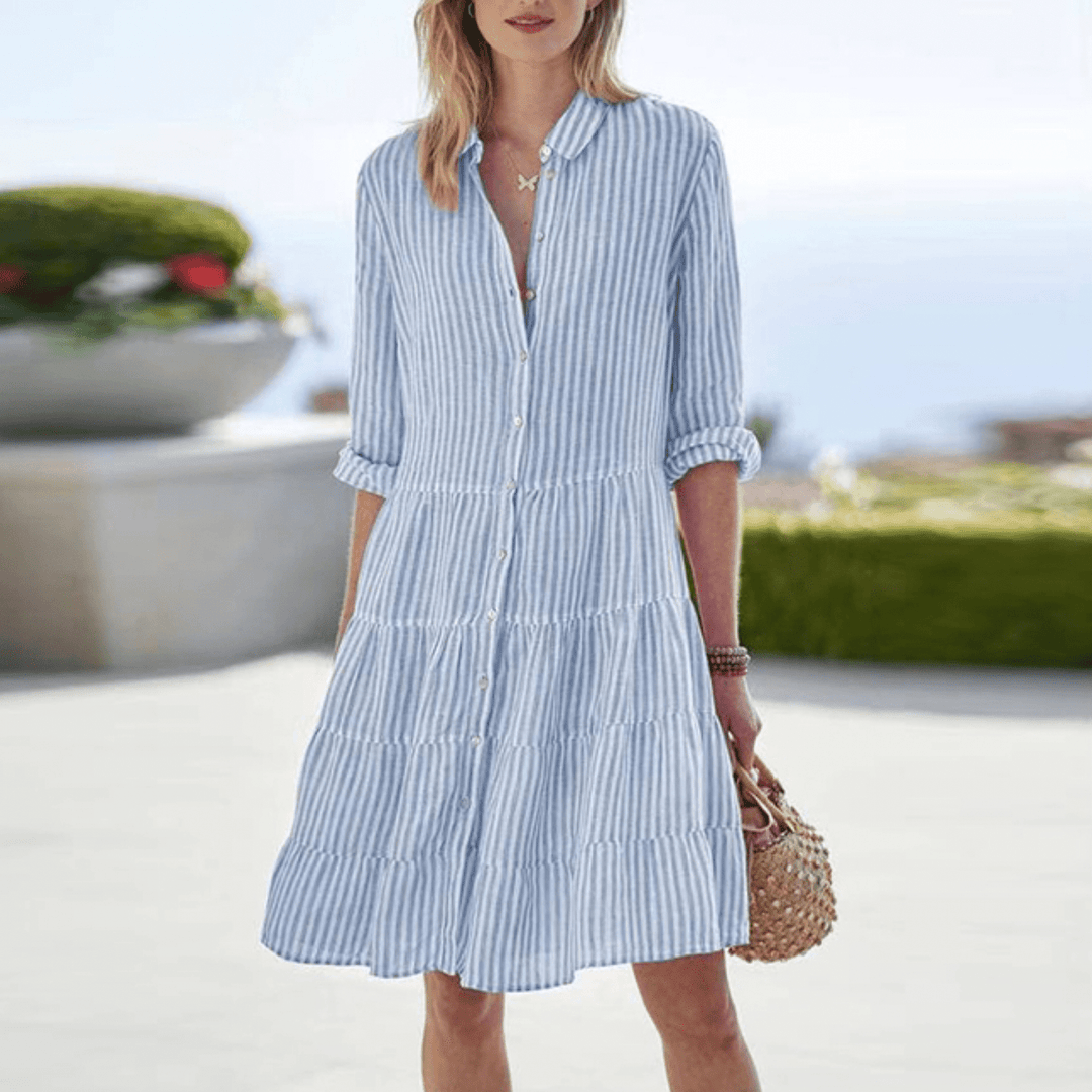 Maribel Striped Shirt Dress product image 1