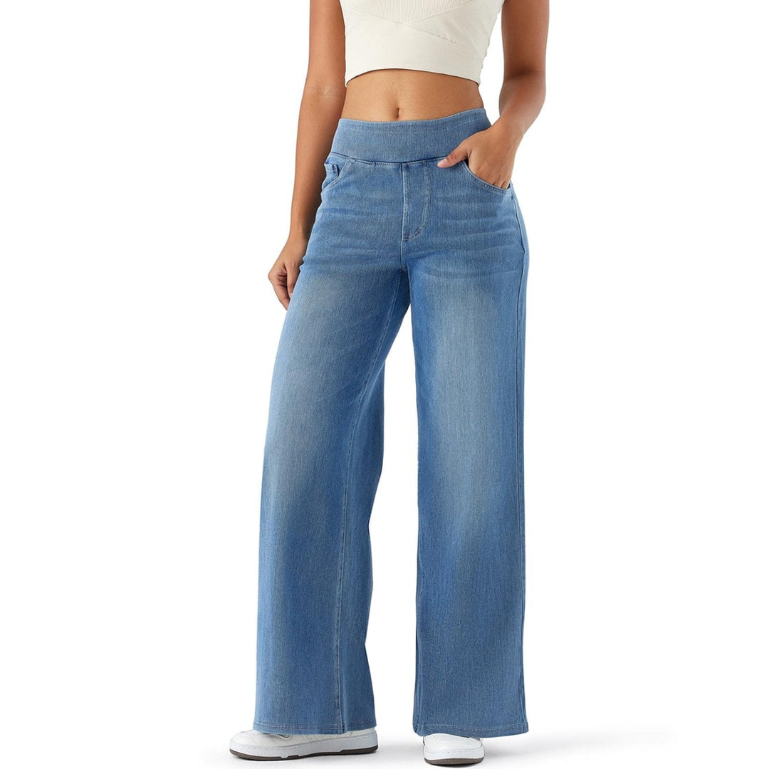 Maris Relaxed Stretch Wide Leg Jeans Product Image 05