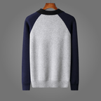 Marlen Zipmerino — Merino Wool Zip Sweater with Soft Comfort (Gray S) - | Zavonix