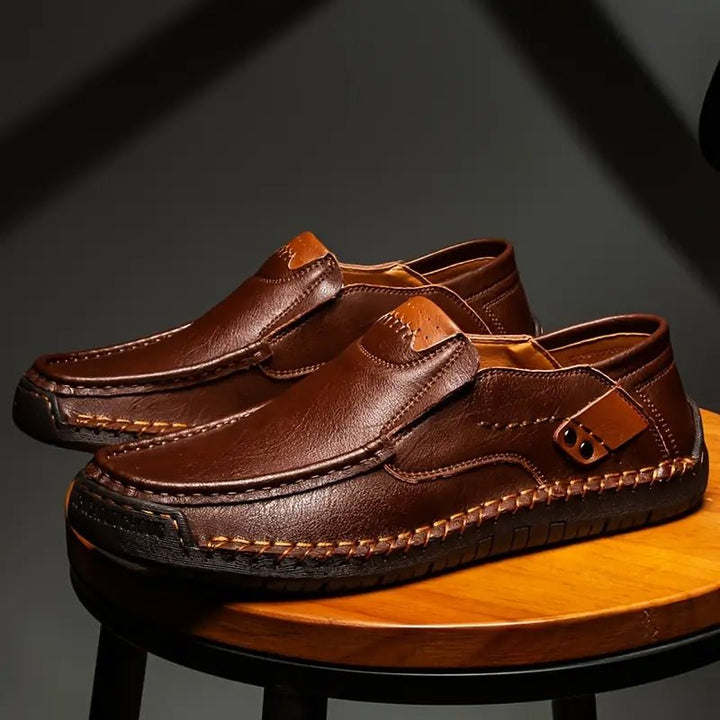 Marlo Leather Slip On Shoes Padded Insole Product Image 04