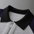 Marlen Zipmerino — Merino Wool Zip Sweater with Soft Comfort (Gray S) - | Zavonix
