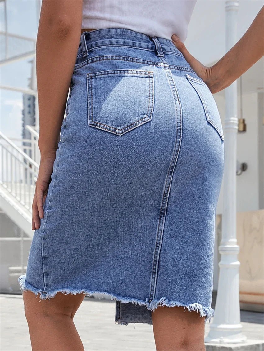 Marlowe Slit Denim Skirt product image 3