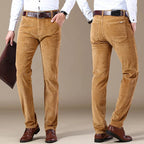 "Marconi" Corduroy Trousers (Charcoal Black 28) - | Zavonix