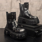 MARVIN LEATHER BOOTS (White 5) - | Zavonix