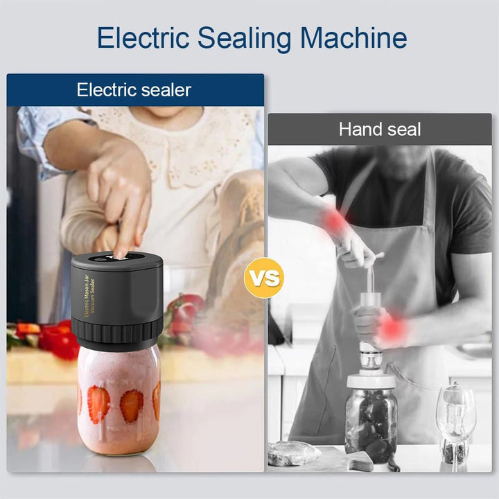 Mason Vacuum Sealer Machine | Cordless, Compact Design for Food Preservation 3