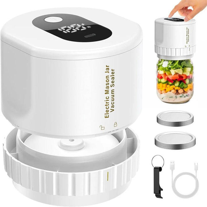 Mason Vacuum Sealer Machine | Cordless, Compact Design for Food Preservation 7