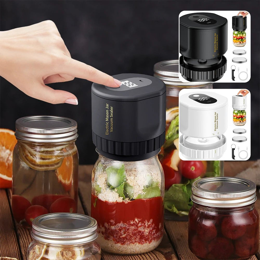 Mason Vacuum Sealer Machine | Cordless, Compact Design for Food Preservation 1