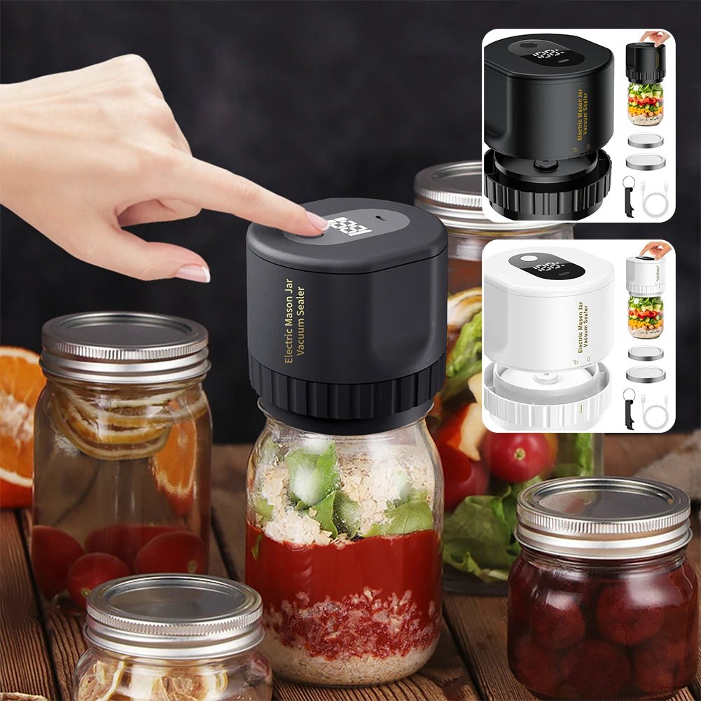 Mason Vacuum Sealer Machine | Cordless, Compact Design for Food Preservation 1