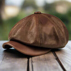 Maverick Men's Leather Cap | Handcrafted Genuine Leather, Vintage-Inspired 6