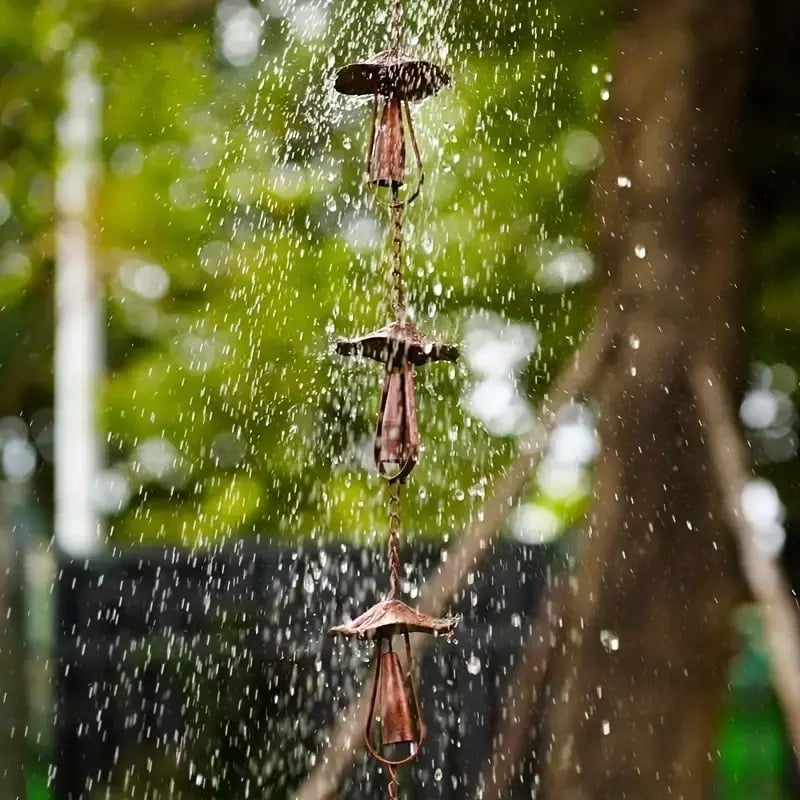 Meadowcap Iron Mushroom Rain Chain Product Image 01
