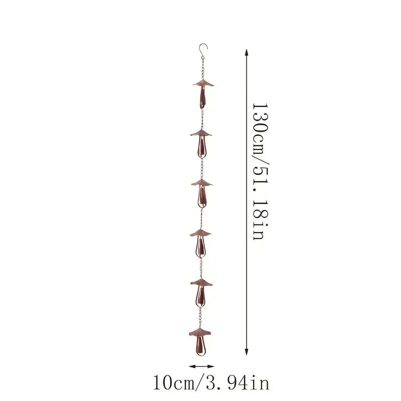 Meadowcap Iron Mushroom Rain Chain Product Image 04